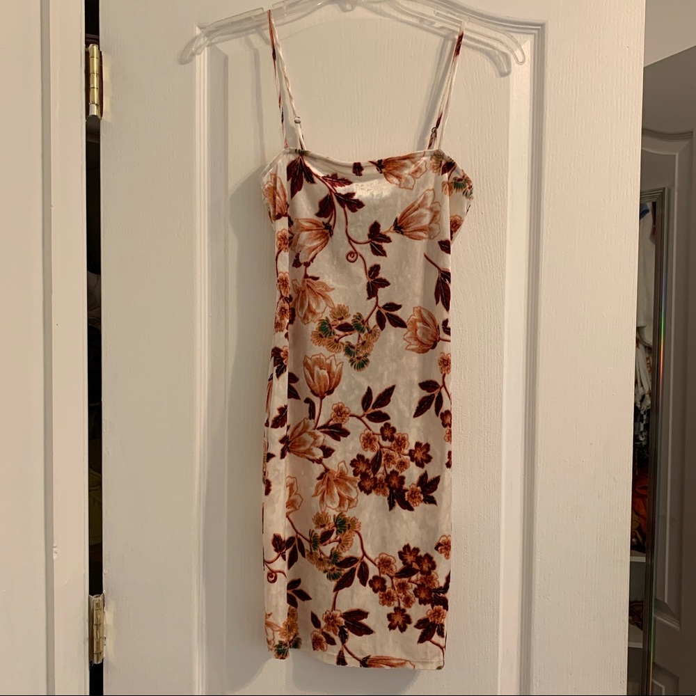 Forever21 Floral Velvet Mini Dress
